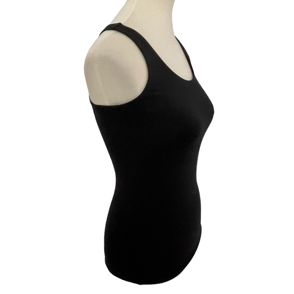 Leapin' Leotards Dance Workout‎ Racerback Tank Black Size Small Lycra - Picture 6 of 9